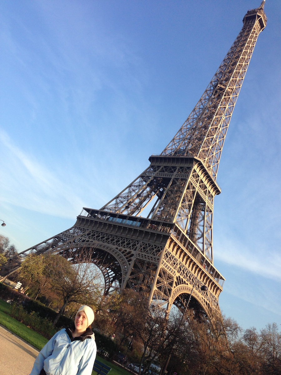 The Eiffel tower and the Louvre